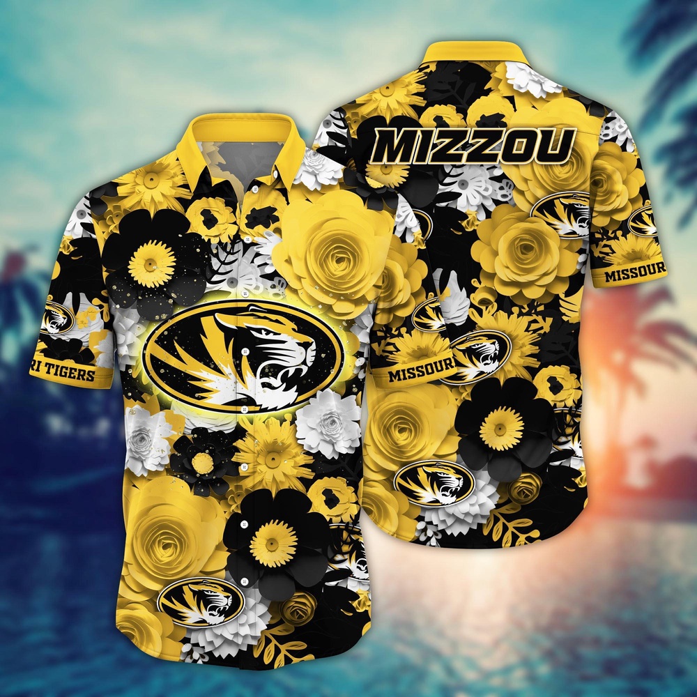 NCAA Missouri Tigers Hawaiian Shirt Tropic Tunes For Fans NCAA Missouri Tigers Hawaiian Shirt Tropic Tunes For Fans