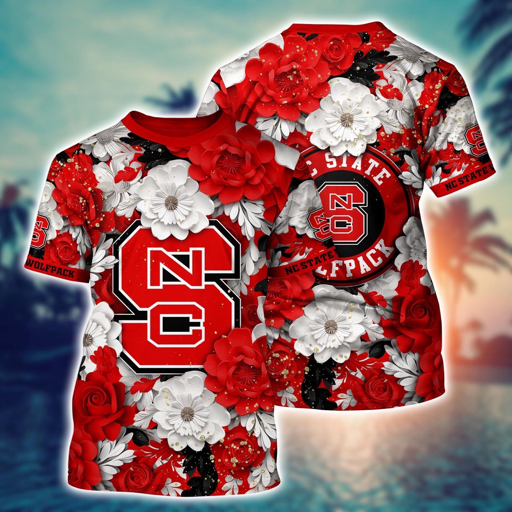 NCAA NC State Wolfpack 3D T-Shirt Elegance In Style For Sports Fans