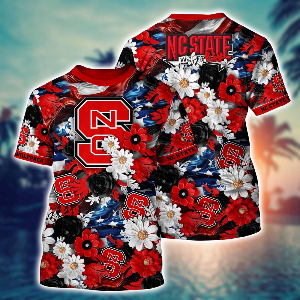 NCAA NC State Wolfpack 3D T-Shirt Signature Bliss For Fans