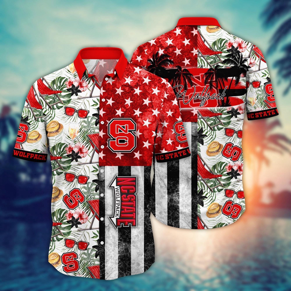 NCAA NC State Wolfpack Hawaiian Shirt Team Pride Paradise Gift For Fans NCAA NC State Wolfpack Hawaiian Shirt Team Pride Paradise Gift For Fans
