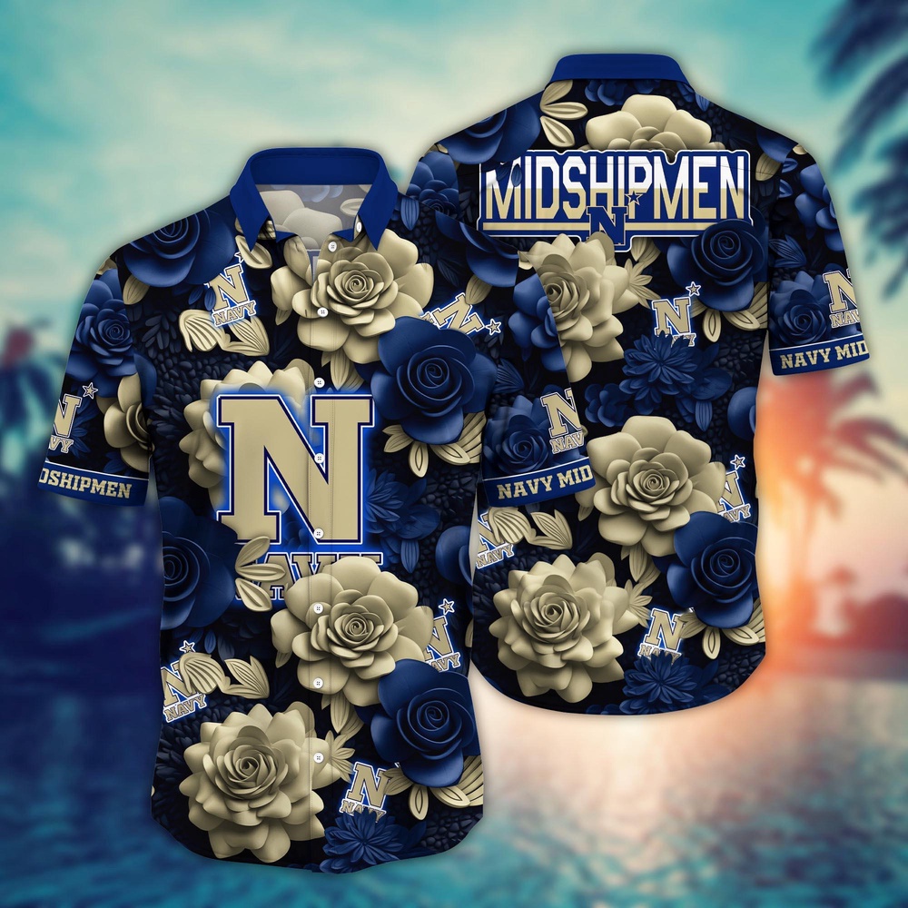 NCAA Navy Midshipmen Hawaiian Shirt Campus Carnival For Sports Fans