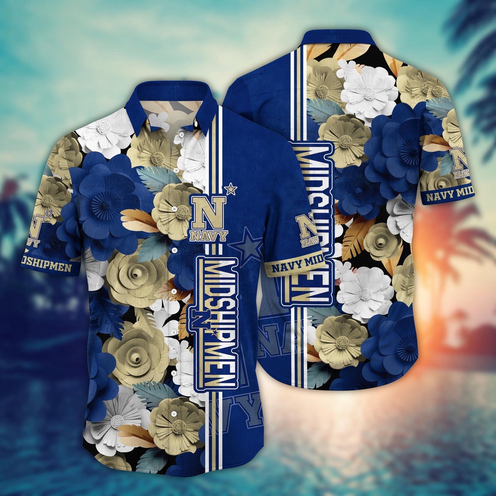 NCAA Navy Midshipmen Hawaiian Shirt Champion’s Paradise For Sports Fans NCAA Navy Midshipmen Hawaiian Shirt Champion’s Paradise For Sports Fans