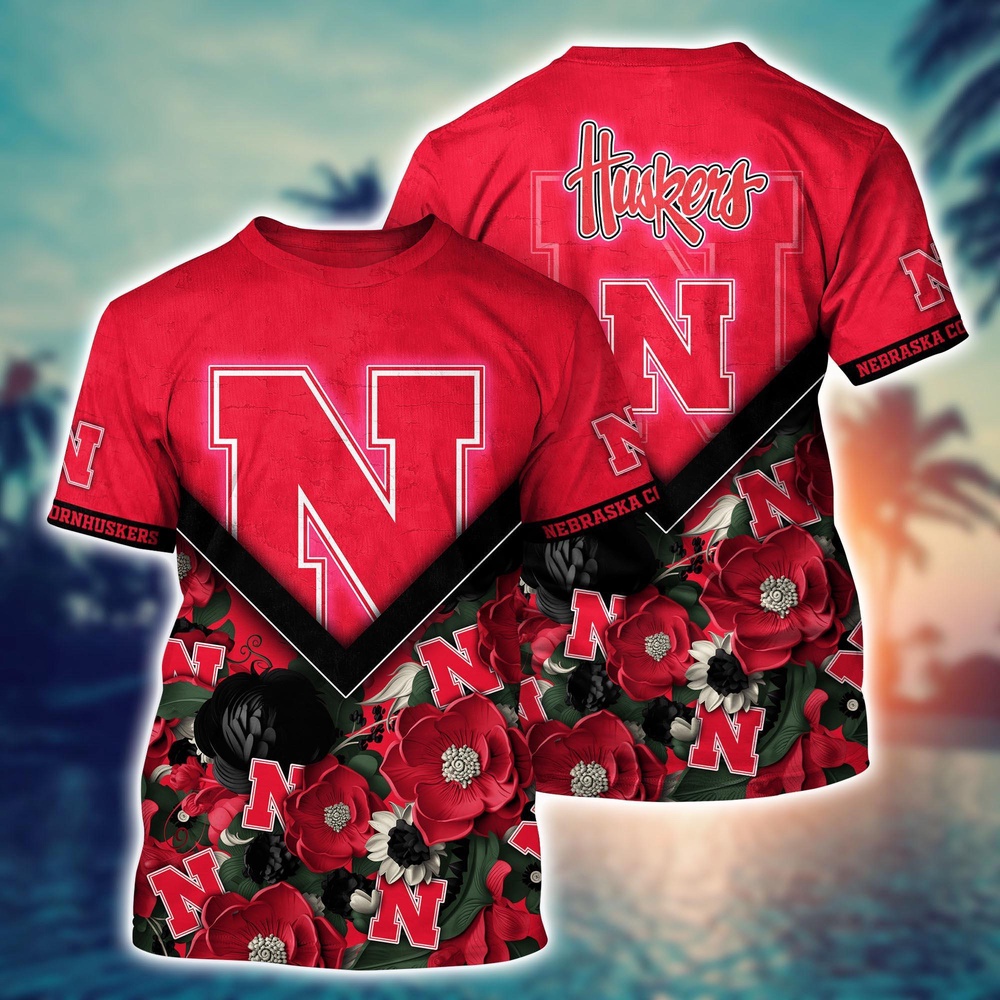 NCAA Nebraska Cornhuskers 3D T-Shirt Signature Elegance Threads For Sports Fans