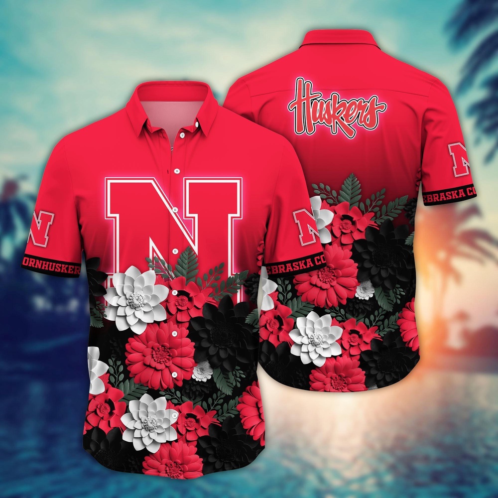 NCAA Nebraska Cornhuskers Hawaiian Shirt Spectacle Swing For Fans NCAA Nebraska Cornhuskers Hawaiian Shirt Spectacle Swing For Fans