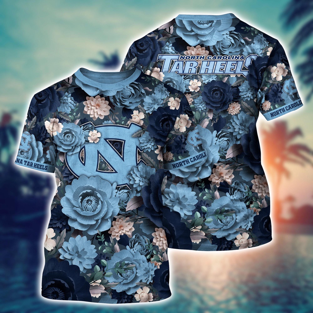 NCAA North Carolina Tar Heels 3D T-Shirt Trendsetting Threads Fashion For Sports Fans NCAA North Carolina Tar Heels 3D T-Shirt Trendsetting Threads Fashion For Sports Fans