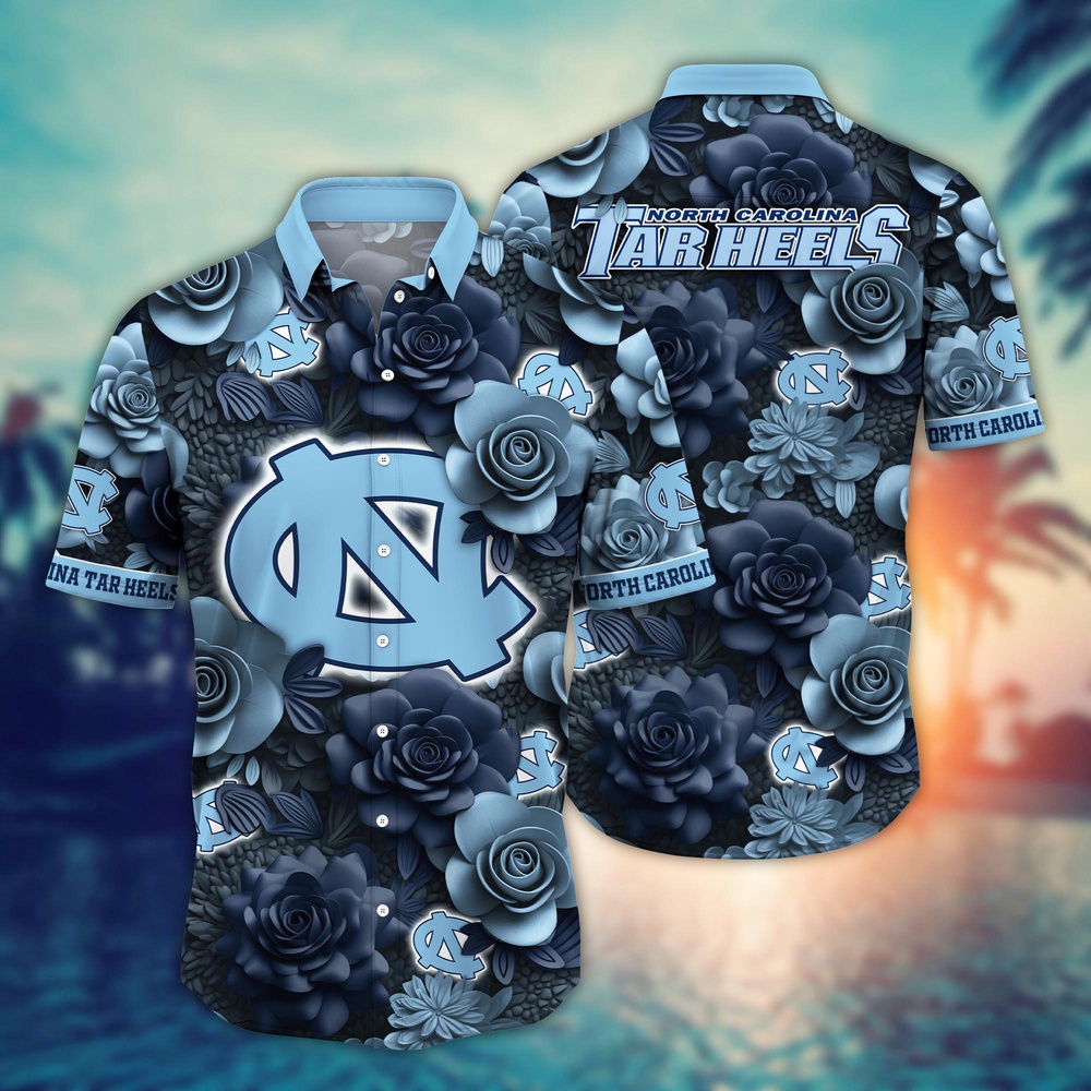 NCAA North Carolina Tar Heels Hawaiian Shirt Sway In Style For Sports Fans NCAA North Carolina Tar Heels Hawaiian Shirt Sway In Style For Sports Fans
