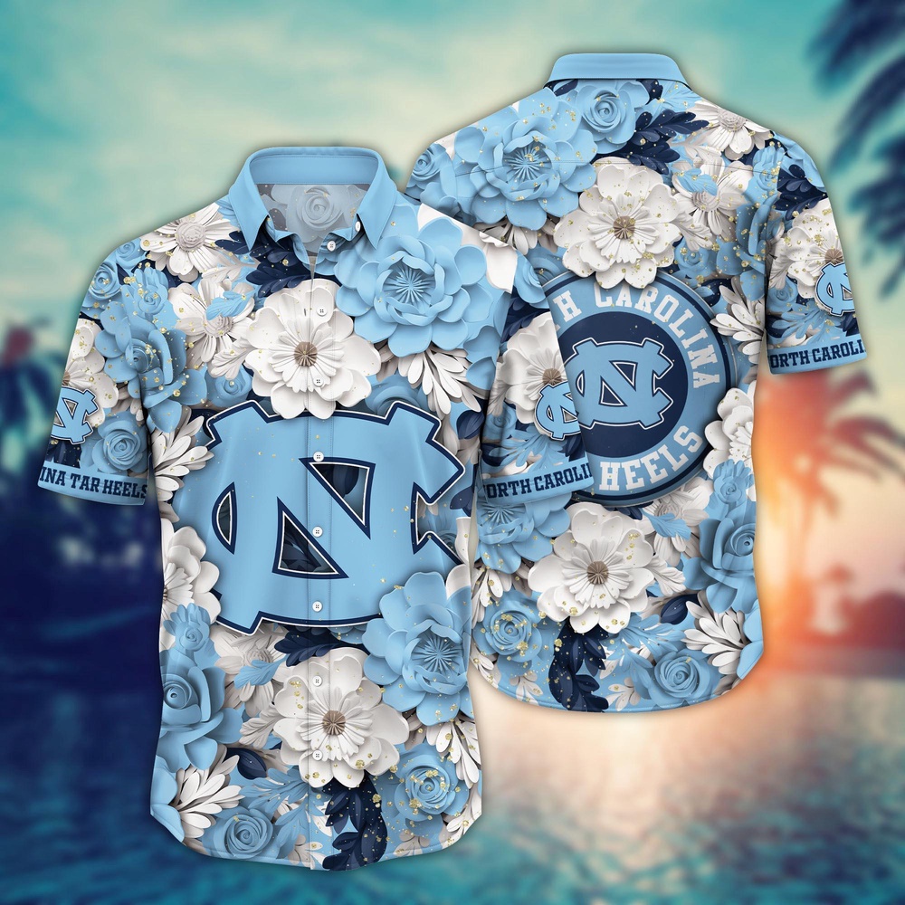 NCAA North Carolina Tar Heels Hawaiian Shirt Tropical Euphoria For Fans