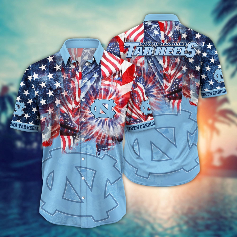 NCAA North Carolina Tar Heels Hawaiian Shirt Winning Waves Gift For Fans