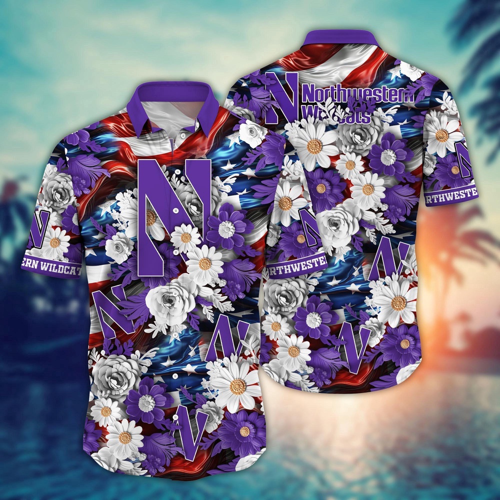 NCAA Northwestern Wildcats Hawaiian Shirt Campus Couture Gift For Fans