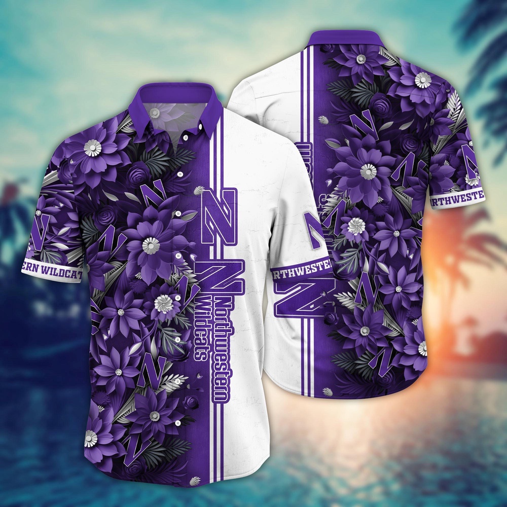 NCAA Northwestern Wildcats Hawaiian Shirt Fan Frenzy Aloha Fiesta For Fans