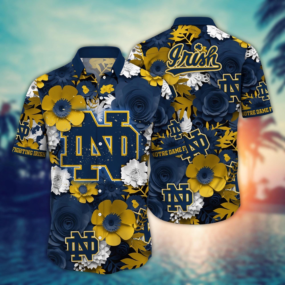 NCAA Notre Dame Fighting Irish Hawaiian Shirt Breeze Through Triumph For Fans