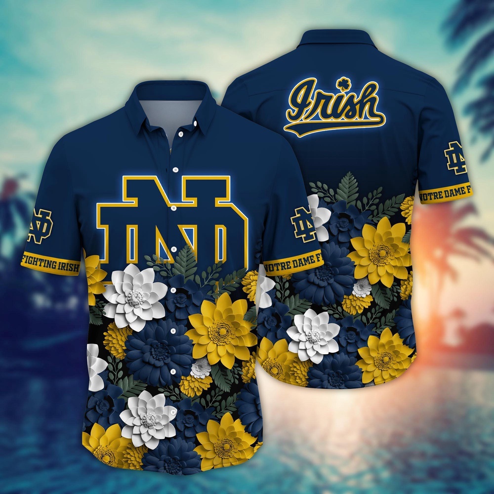 NCAA Notre Dame Fighting Irish Hawaiian Shirt Cheer Chic Carnival For Fans