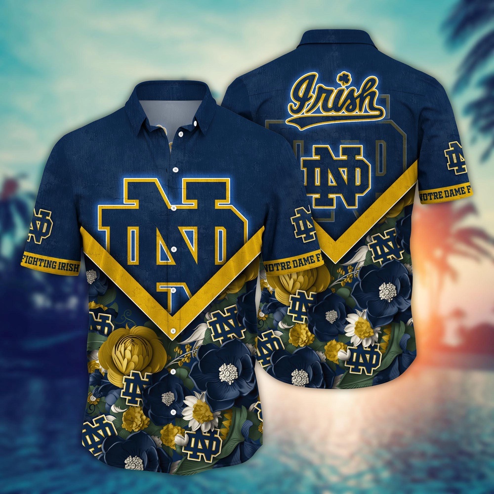 NCAA Notre Dame Fighting Irish Hawaiian Shirt Tropic Twist For Fans