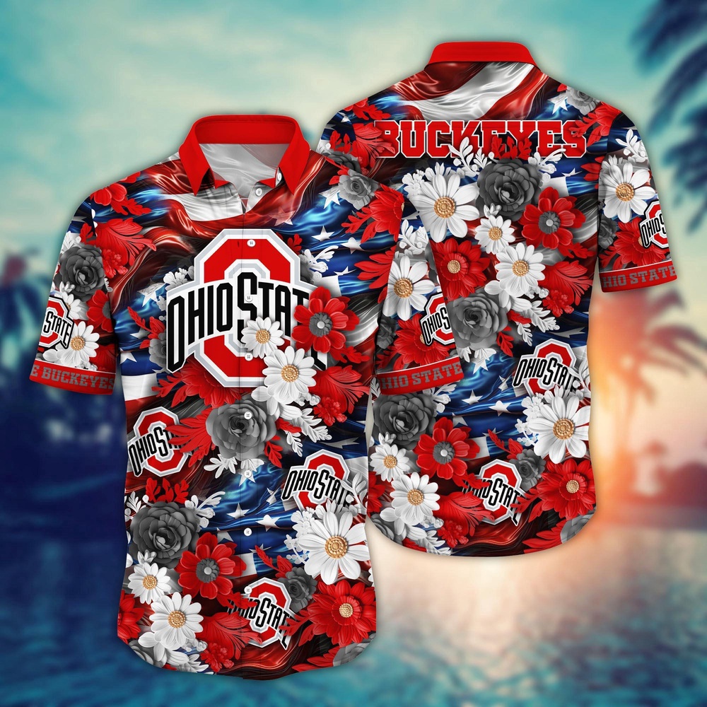 NCAA Ohio State Buckeyes Hawaiian Shirt Campus Couture Gift For Fans