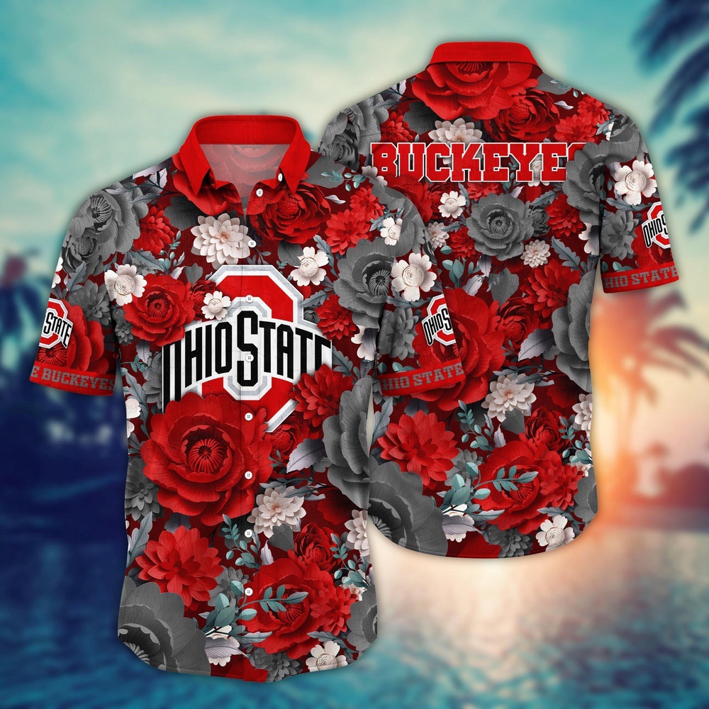 NCAA Ohio State Buckeyes Hawaiian Shirt Champion Bloom Parade For Fans