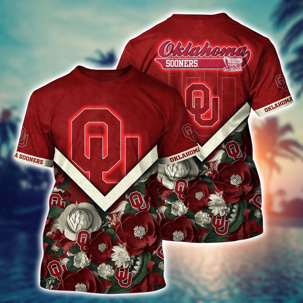 NCAA Oklahoma Sooners 3D T-Shirt Champion Comfort Fashion For Sports Fans NCAA Oklahoma Sooners 3D T-Shirt Champion Comfort Fashion For Sports Fans