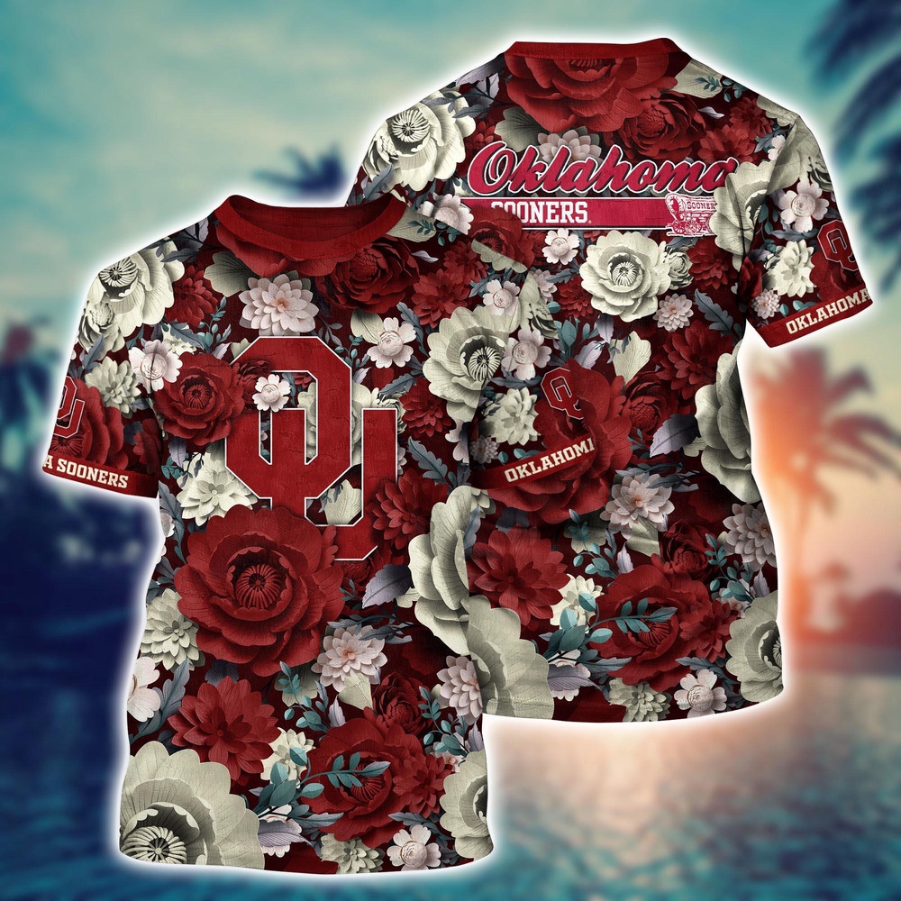 NCAA Oklahoma Sooners 3D T-Shirt Chic Vibes in Threads For Sports Fans NCAA Oklahoma Sooners 3D T-Shirt Chic Vibes in Threads For Sports Fans
