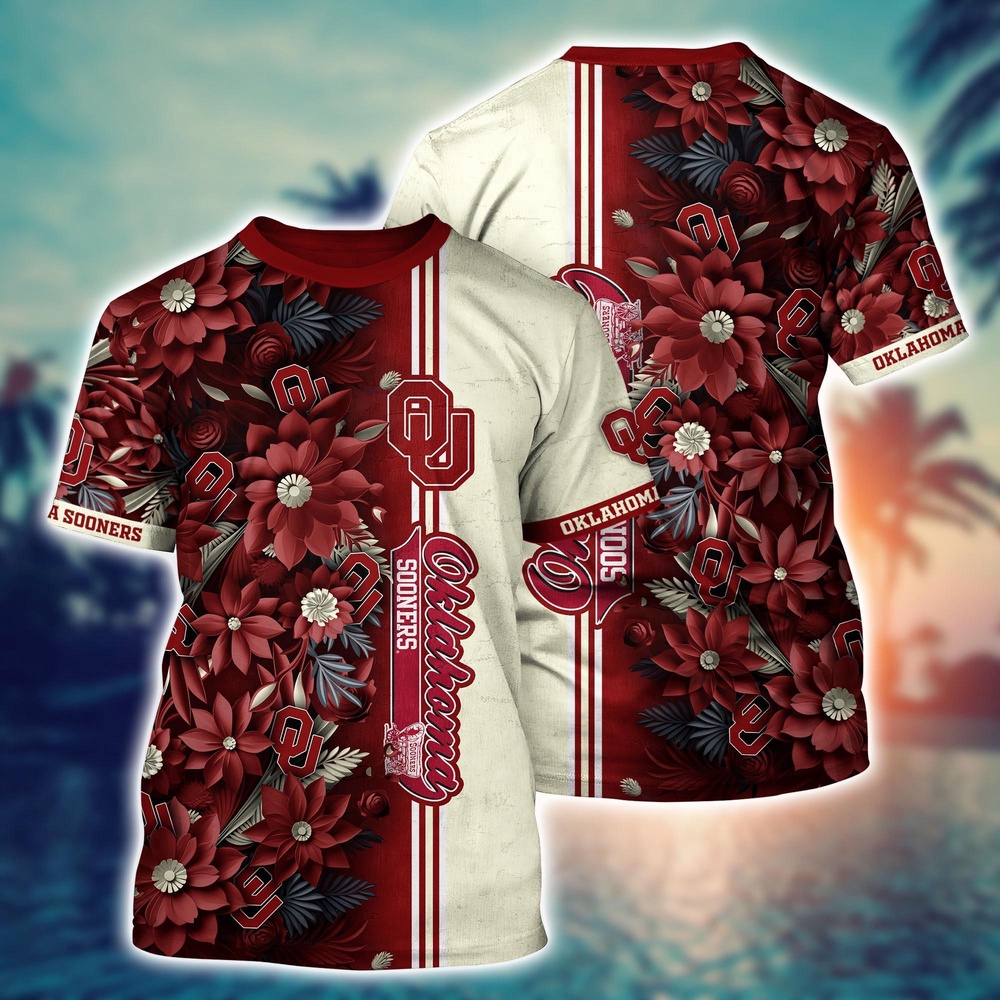 NCAA Oklahoma Sooners 3D T-Shirt Signature Style Elegance For Sports Fans NCAA Oklahoma Sooners 3D T-Shirt Signature Style Elegance For Sports Fans