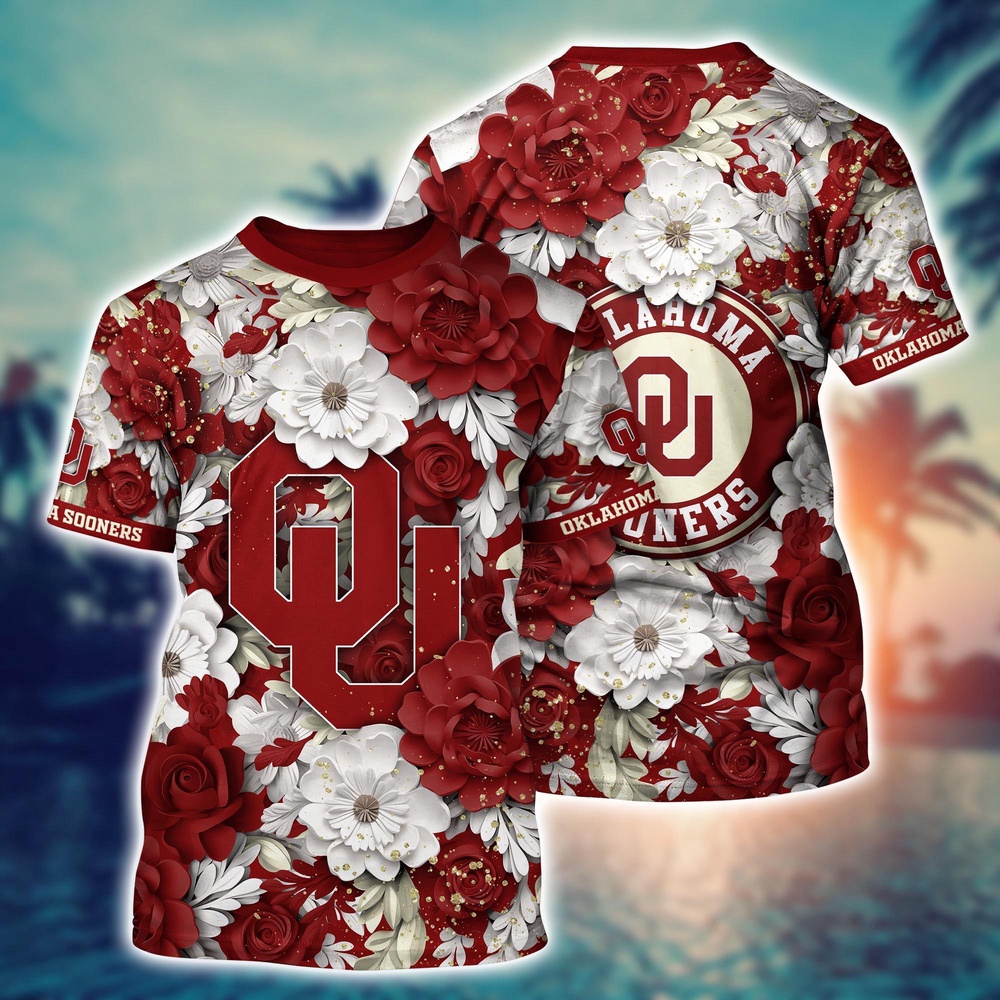 NCAA Oklahoma Sooners 3D T-Shirt Sleek Urban Bliss For Sports Fans NCAA Oklahoma Sooners 3D T-Shirt Sleek Urban Bliss For Sports Fans