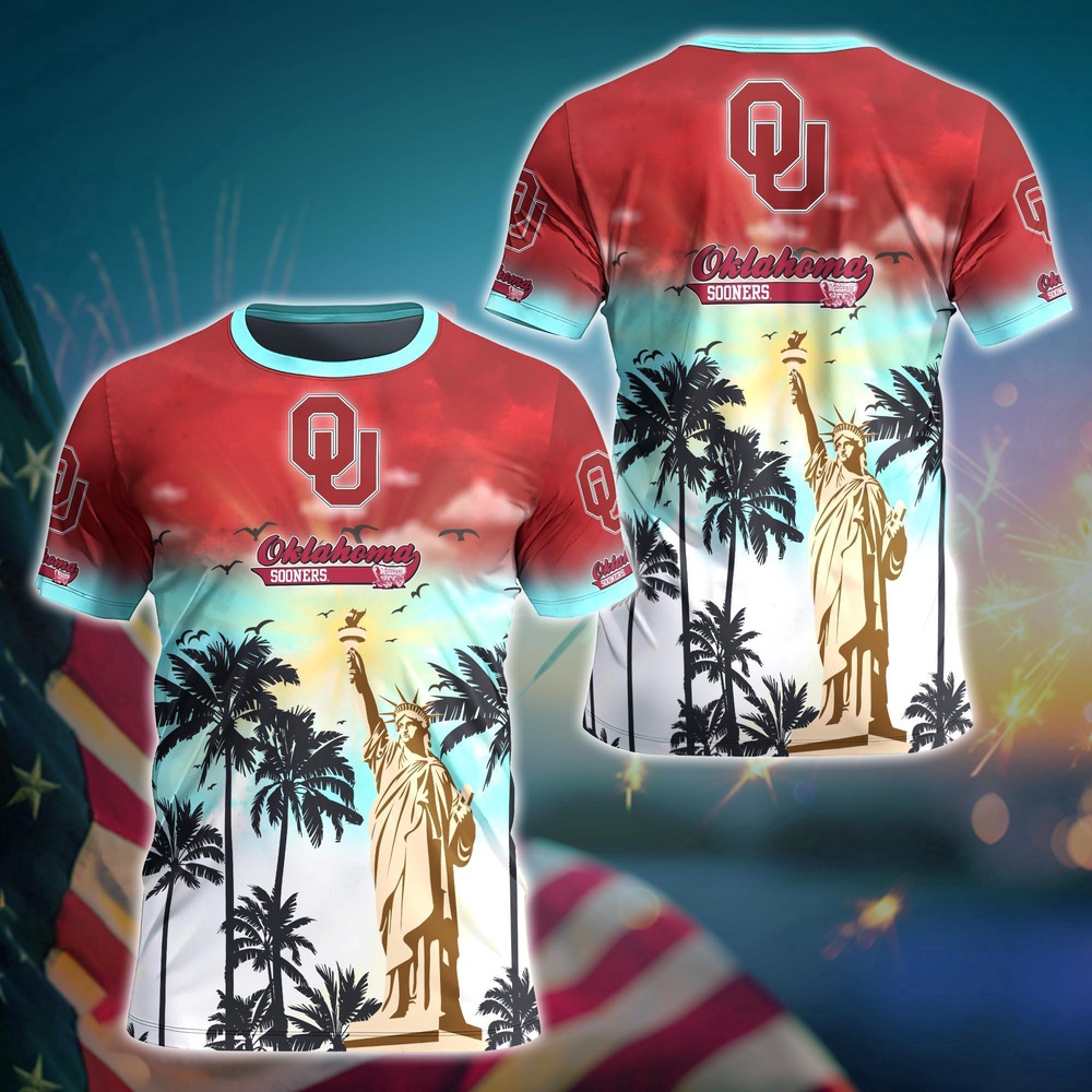 NCAA Oklahoma Sooners 3D T-Shirt Tee Parade For Fans NCAA Oklahoma Sooners 3D T-Shirt Tee Parade For Fans