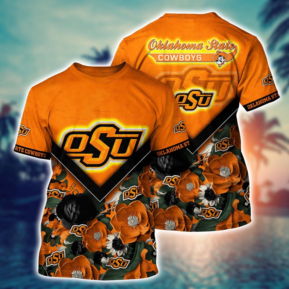 NCAA Oklahoma State Cowboys 3D T-Shirt Champion Comfort Fashion For Sports Fans NCAA Oklahoma State Cowboys 3D T-Shirt Champion Comfort Fashion For Sports Fans