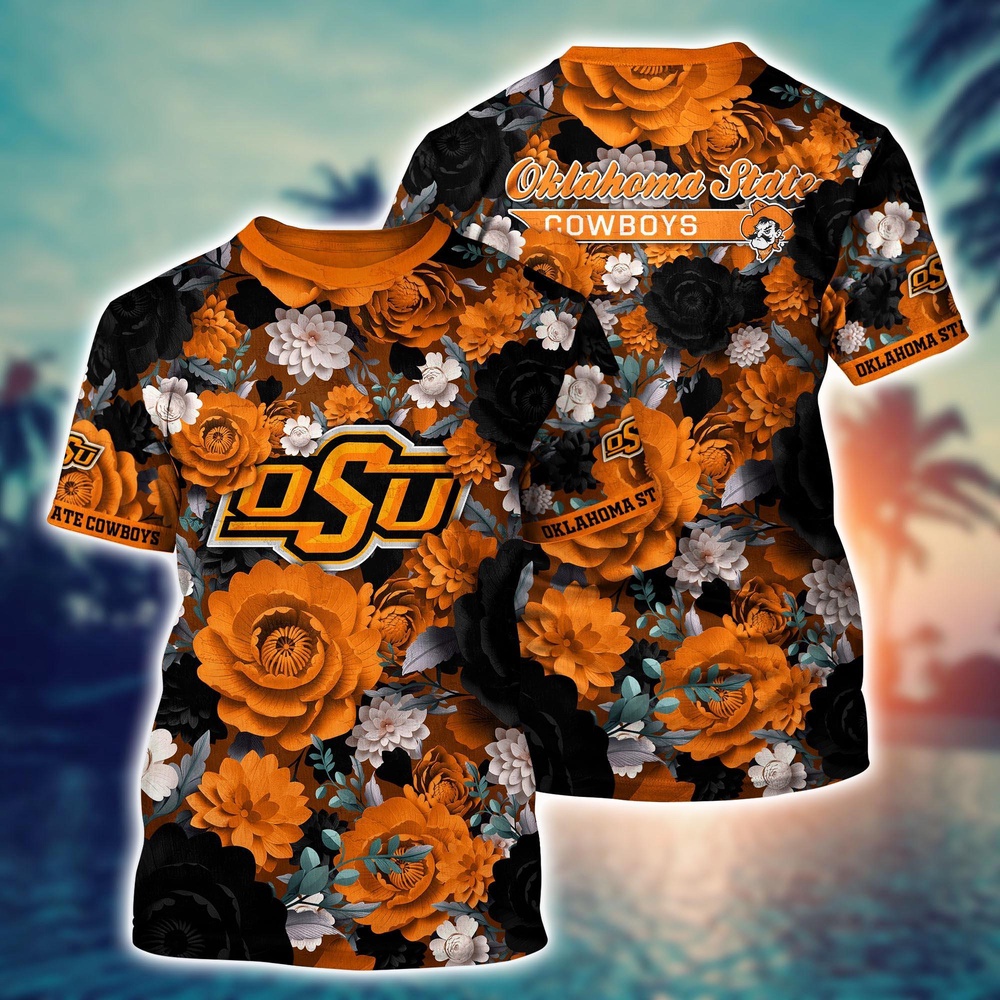 NCAA Oklahoma State Cowboys 3D T-Shirt Chic Vibes in Threads For Sports Fans NCAA Oklahoma State Cowboys 3D T-Shirt Chic Vibes in Threads For Sports Fans