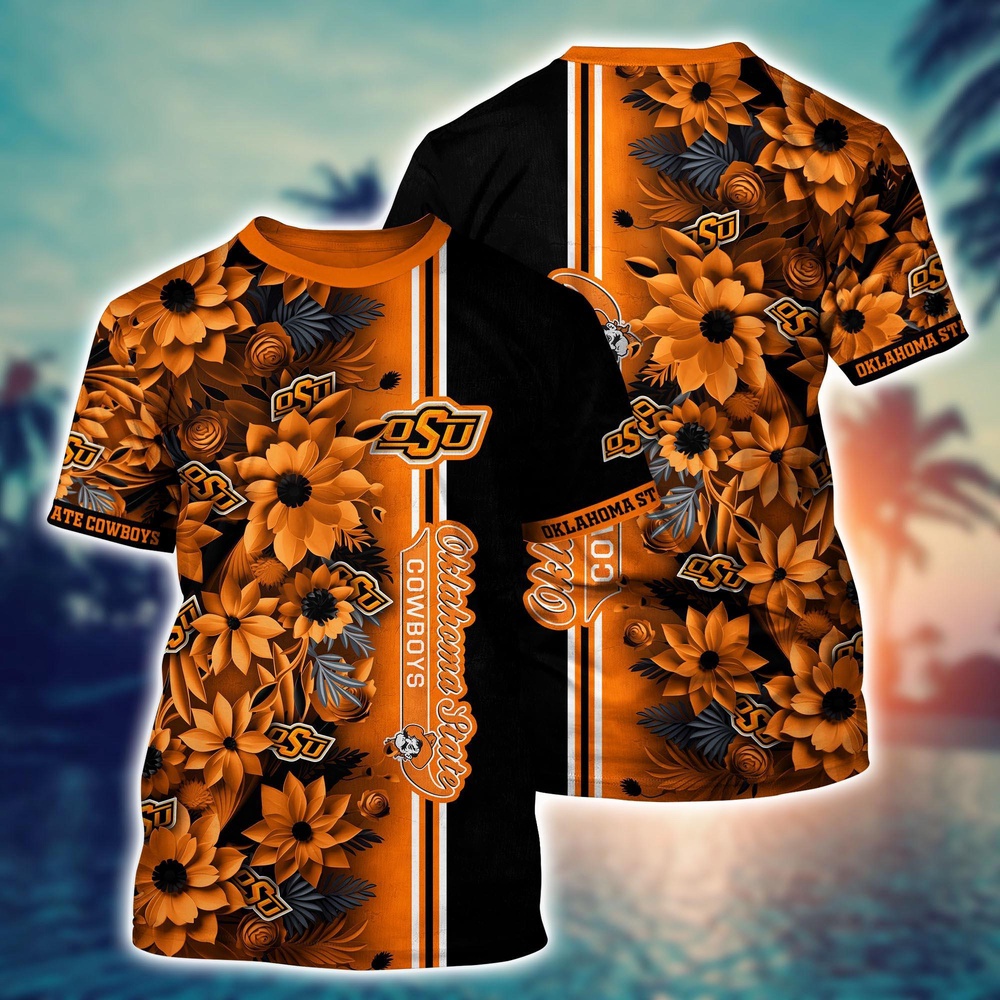 NCAA Oklahoma State Cowboys 3D T-Shirt Signature Style Elegance For Sports Fans NCAA Oklahoma State Cowboys 3D T-Shirt Signature Style Elegance For Sports Fans