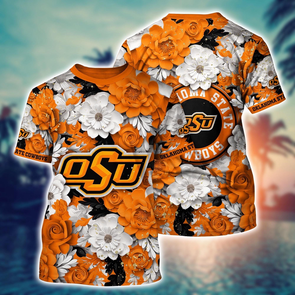 NCAA Oklahoma State Cowboys 3D T-Shirt Sleek Urban Bliss For Sports Fans NCAA Oklahoma State Cowboys 3D T-Shirt Sleek Urban Bliss For Sports Fans