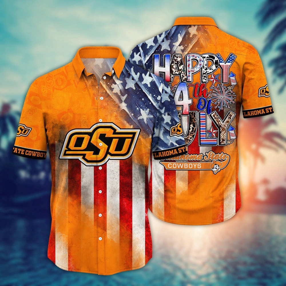 NCAA Oklahoma State Cowboys Hawaiian Shirt Breeze Through NCAA Gift For Fans