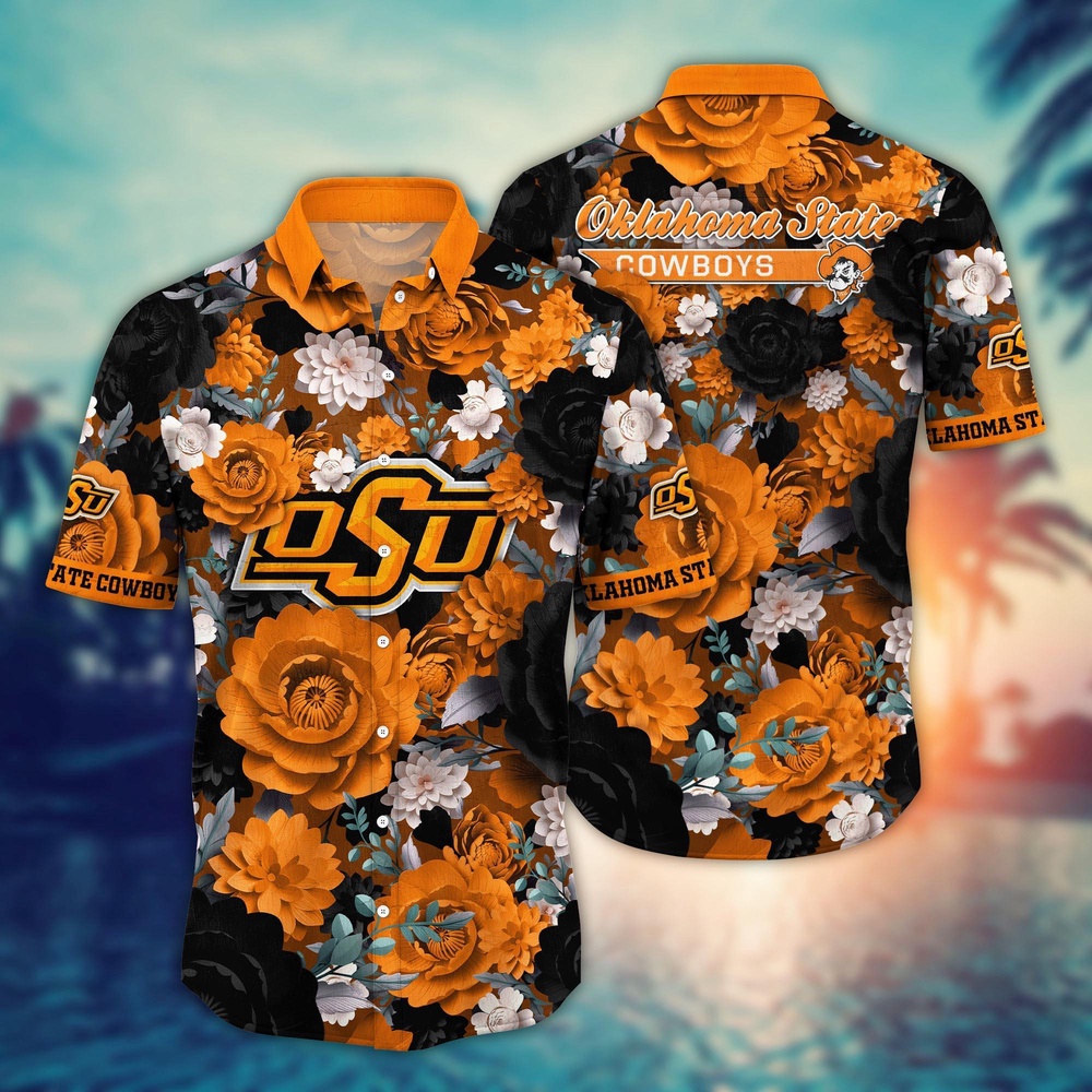 NCAA Oklahoma State Cowboys Hawaiian Shirt Champion Bloom Parade For Fans NCAA Oklahoma State Cowboys Hawaiian Shirt Champion Bloom Parade For Fans