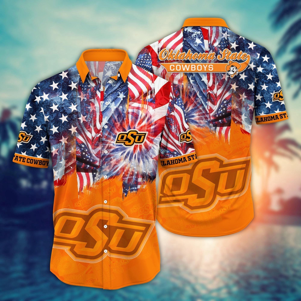 NCAA Oklahoma State Cowboys Hawaiian Shirt Sideline Bloom Gift For Fans