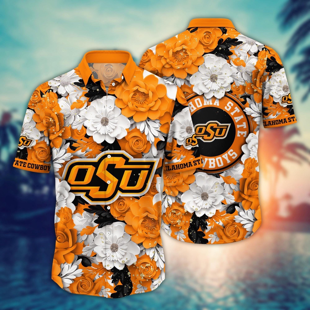 NCAA Oklahoma State Cowboys Hawaiian Shirt Spectacular Aloha Symphony For Fans