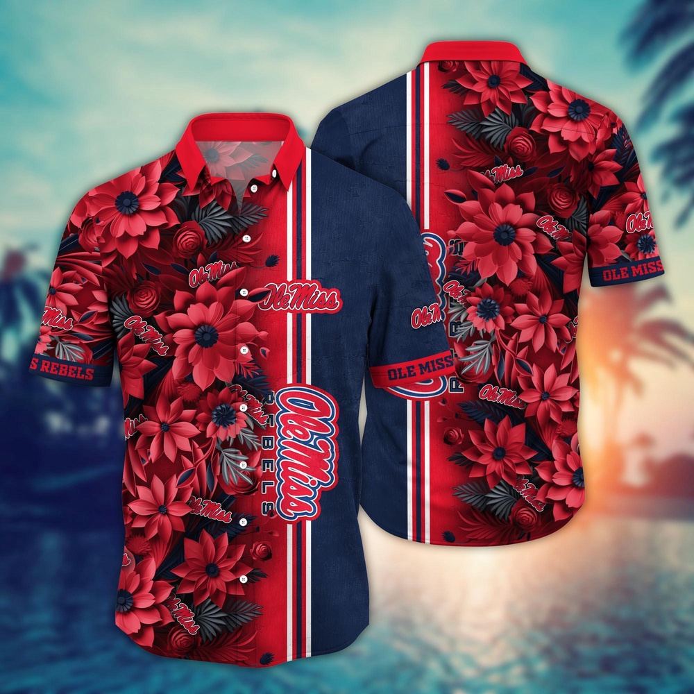 NCAA Ole Miss Rebels Hawaiian Shirt Paradise Found For Fans NCAA Ole Miss Rebels Hawaiian Shirt Paradise Found For Fans