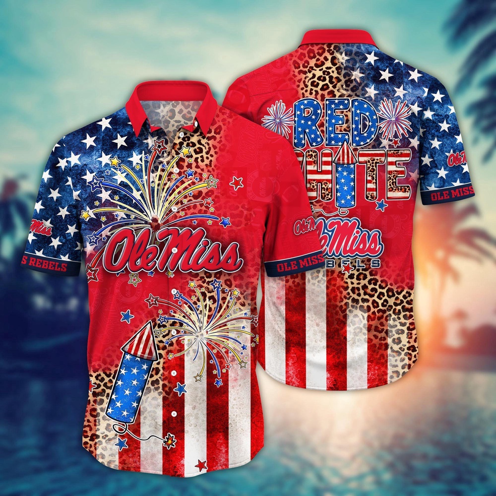 NCAA Ole Miss Rebels Hawaiian Shirt Sideline Serenity Gift For Fans