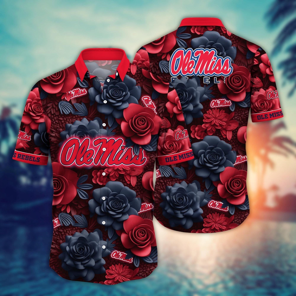 NCAA Ole Miss Rebels Hawaiian Shirt Sway In Style For Sports Fans