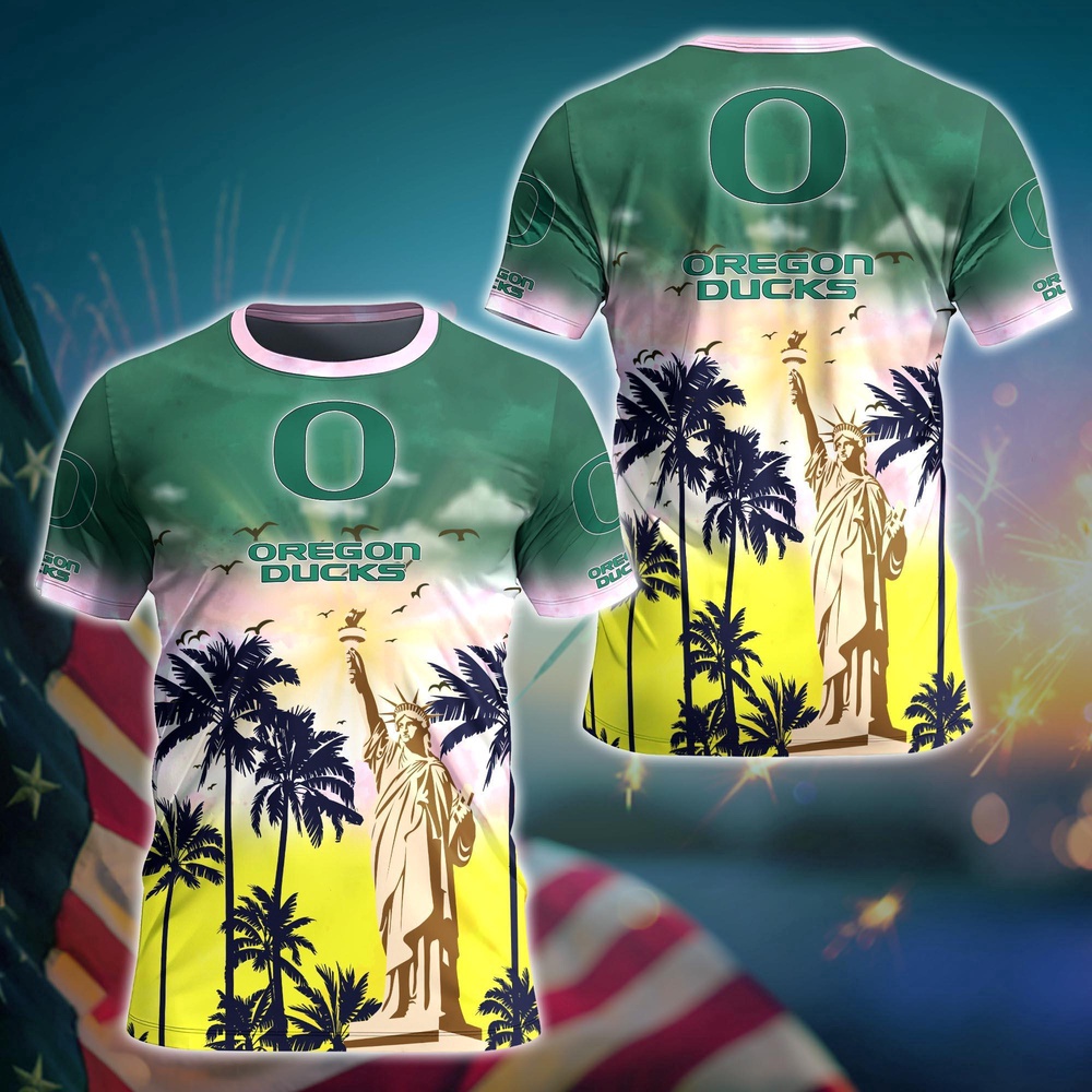 NCAA Oregon Ducks 3D T-Shirt Chic Campus Vibes Magic For Fans NCAA Oregon Ducks 3D T-Shirt Chic Campus Vibes Magic For Fans