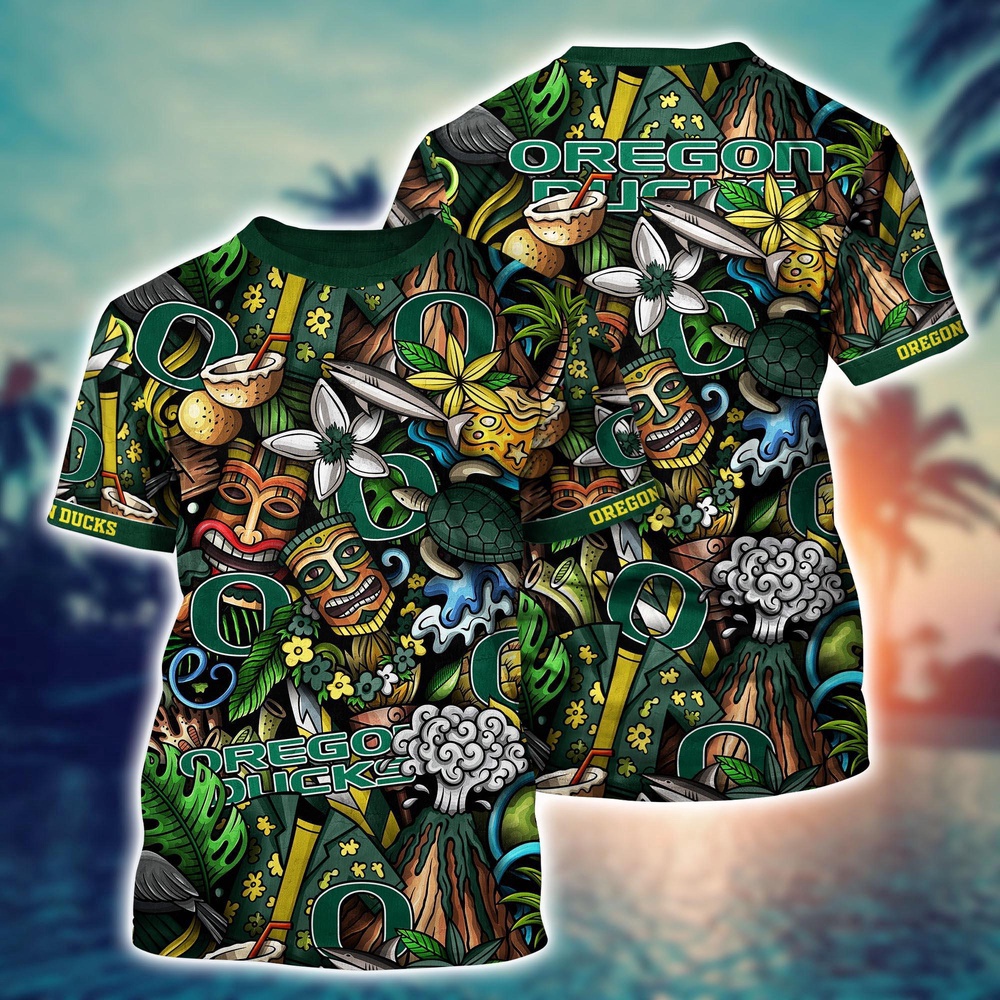 NCAA Oregon Ducks 3D T-Shirt Fashion Forward Vibes For Fans NCAA Oregon Ducks 3D T-Shirt Fashion Forward Vibes For Fans