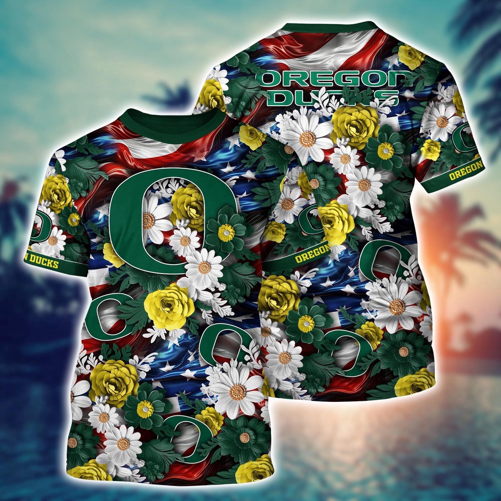 NCAA Oregon Ducks 3D T-Shirt Fashionable Glamour For Fans NCAA Oregon Ducks 3D T-Shirt Fashionable Glamour For Fans