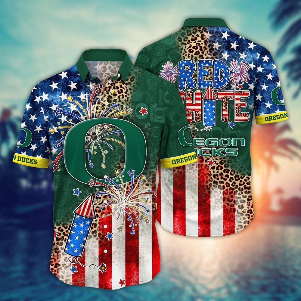 NCAA Oregon Ducks Hawaiian Shirt Sideline Serenity Gift For Fans