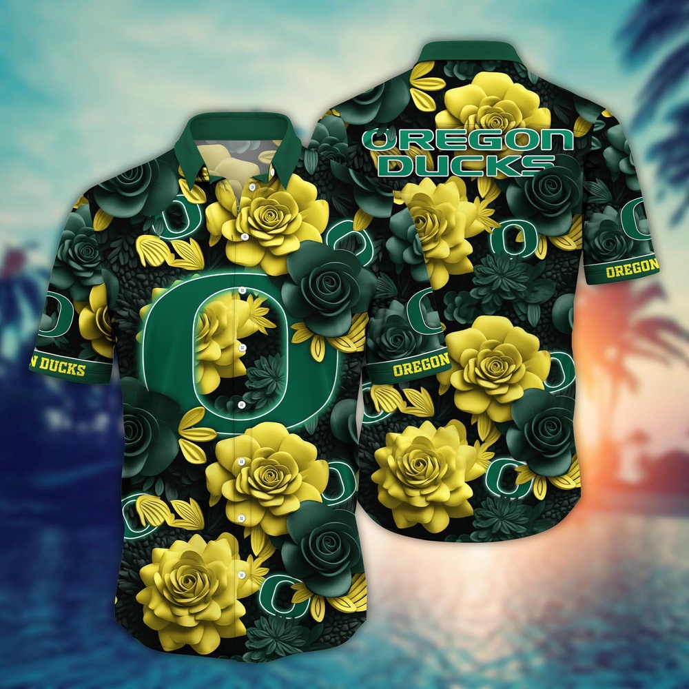NCAA Oregon Ducks Hawaiian Shirt Sway In Style For Sports Fans NCAA Oregon Ducks Hawaiian Shirt Sway In Style For Sports Fans