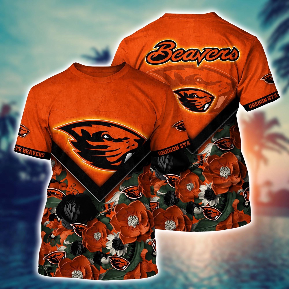 NCAA Oregon State Beavers 3D T-Shirt Signature Elegance Threads For Sports Fans NCAA Oregon State Beavers 3D T-Shirt Signature Elegance Threads For Sports Fans