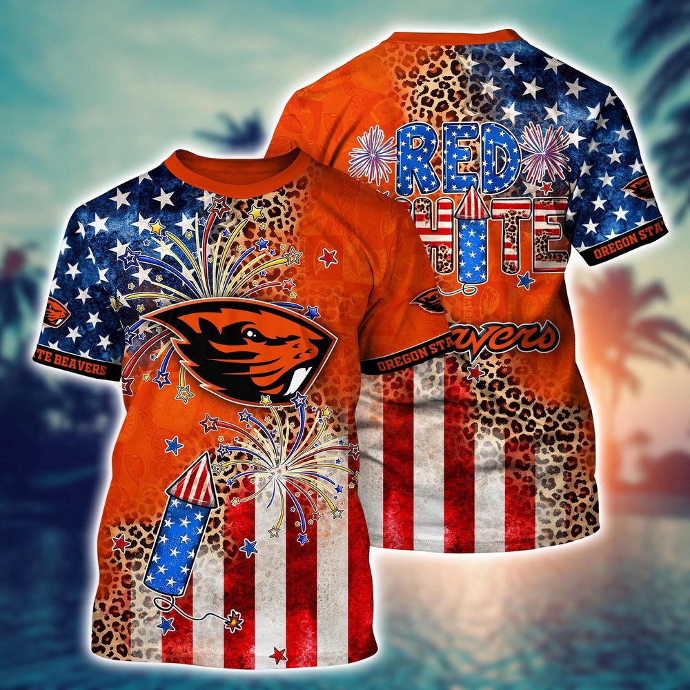 NCAA Oregon State Beavers 3D T-Shirt Sleek Layers Elegance For Fans NCAA Oregon State Beavers 3D T-Shirt Sleek Layers Elegance For Fans