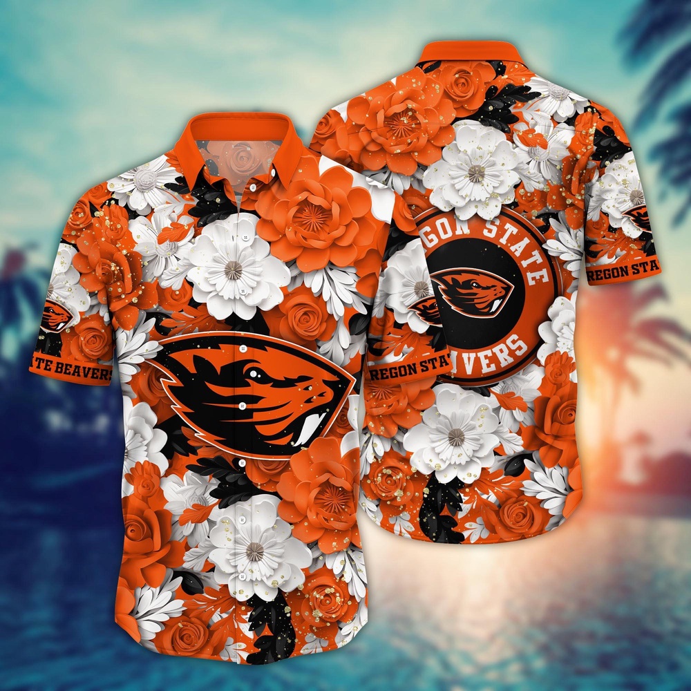 NCAA Oregon State Beavers Hawaiian Shirt Tropical Euphoria For Fans