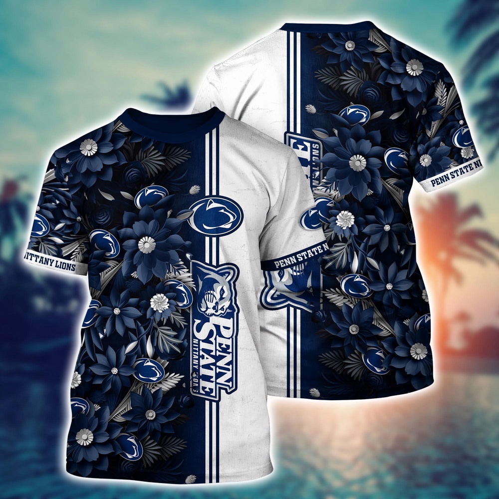 NCAA Penn State Nittany Lions 3D T-Shirt Signature Style Elegance For Sports Fans NCAA Penn State Nittany Lions 3D T-Shirt Signature Style Elegance For Sports Fans