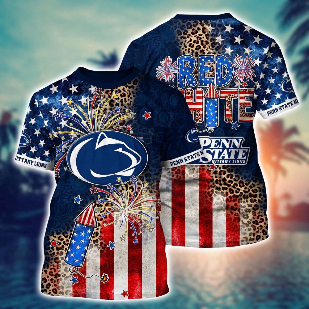 NCAA Penn State Nittany Lions 3D T-Shirt Sleek Campus Style For Fans NCAA Penn State Nittany Lions 3D T-Shirt Sleek Campus Style For Fans