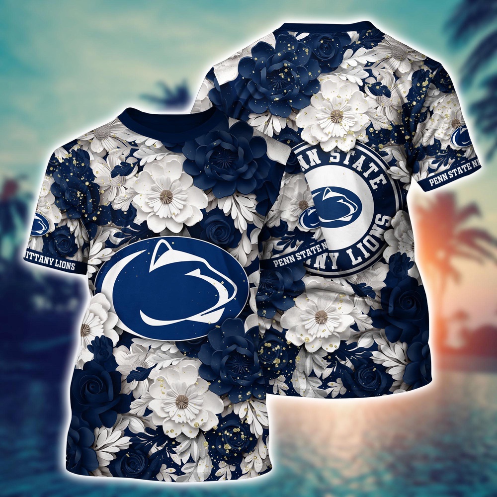 NCAA Penn State Nittany Lions 3D T-Shirt Sleek Urban Bliss For Sports Fans NCAA Penn State Nittany Lions 3D T-Shirt Sleek Urban Bliss For Sports Fans