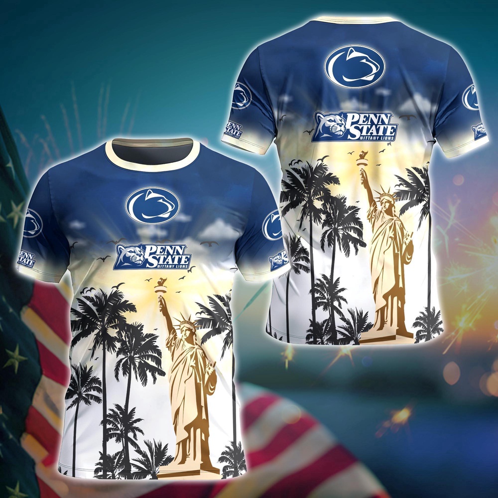 NCAA Penn State Nittany Lions 3D T-Shirt Tee Parade For Fans NCAA Penn State Nittany Lions 3D T-Shirt Tee Parade For Fans