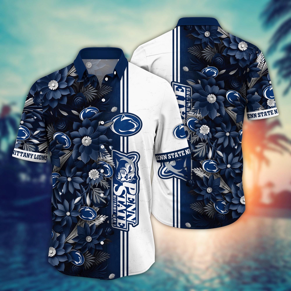 NCAA Penn State Nittany Lions Hawaiian Shirt Fan Frenzy Aloha Fiesta For Fans