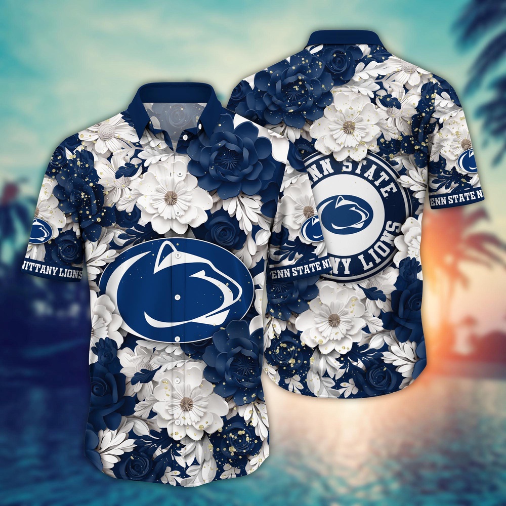 NCAA Penn State Nittany Lions Hawaiian Shirt Spectacular Aloha Symphony For Fans