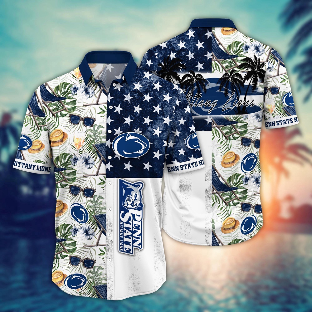 NCAA Penn State Nittany Lions Hawaiian Shirt Spectator Style Gift For Fans